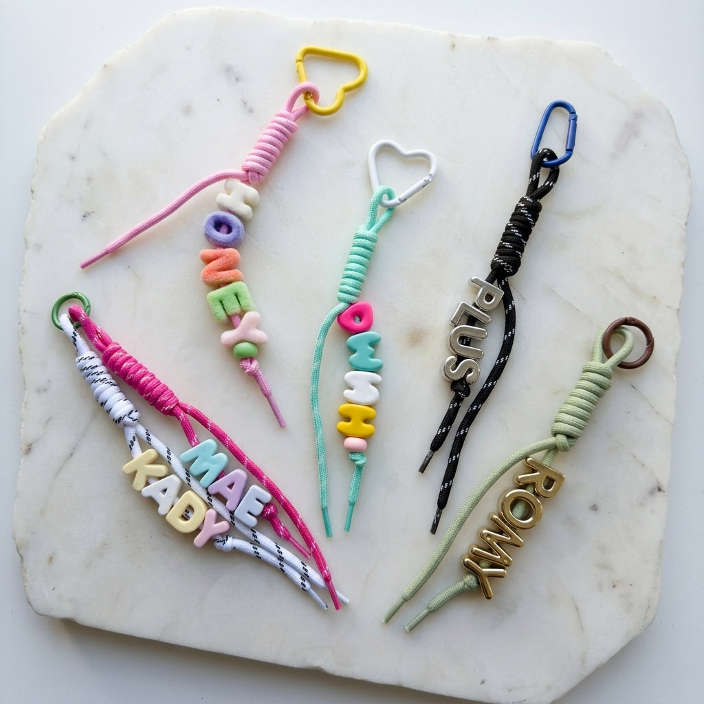 Personalised Letter Bag Charm