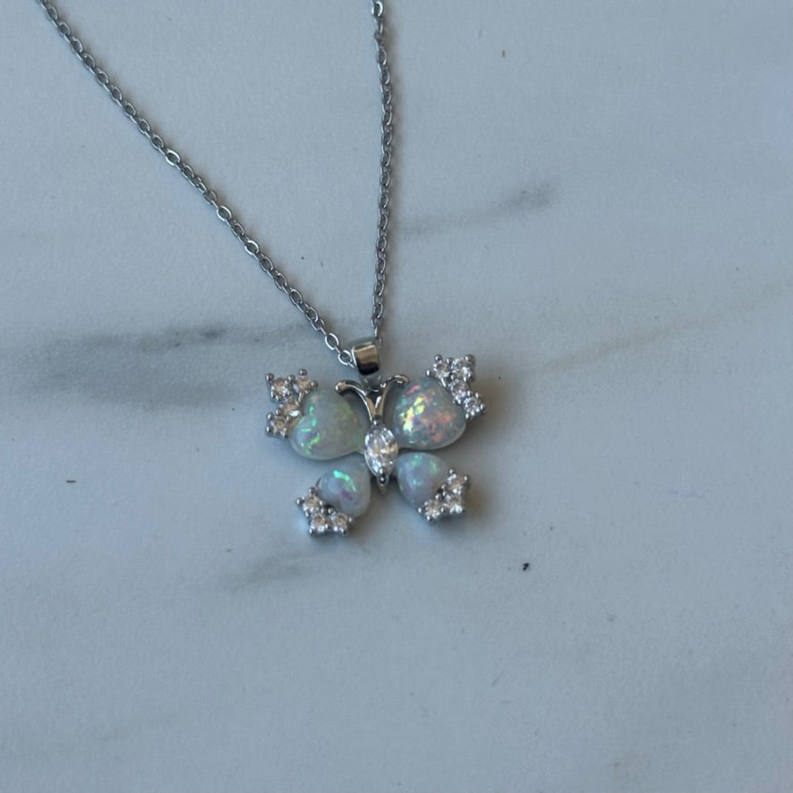 Opalite Butterfly Necklace