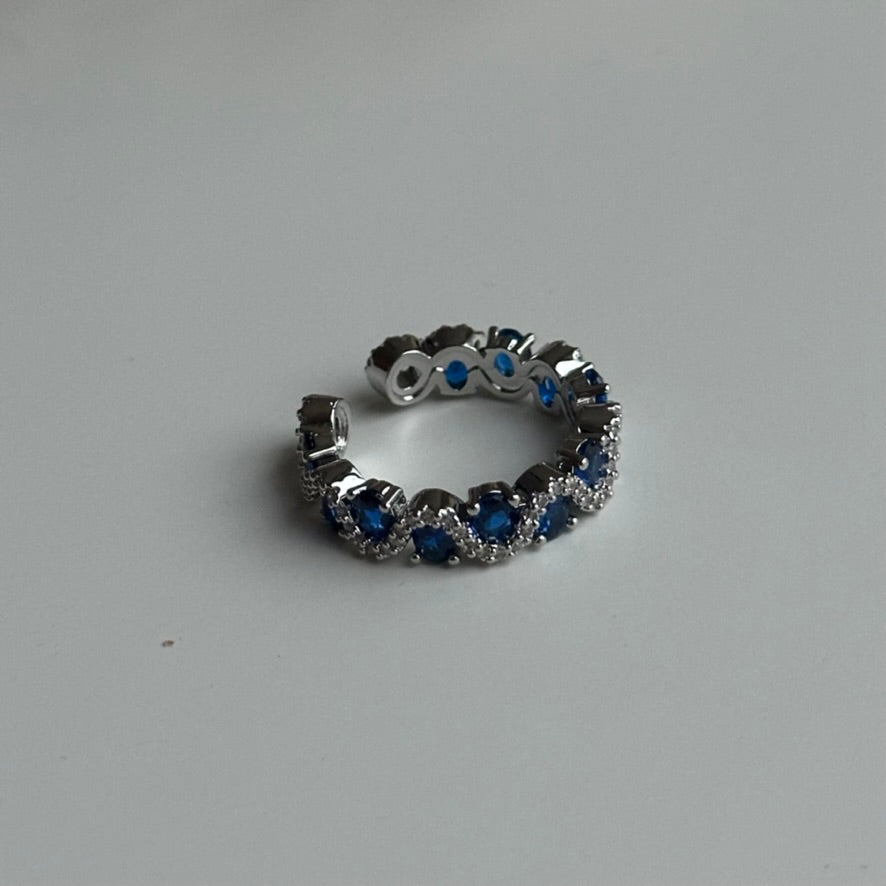 royal blue wave ring