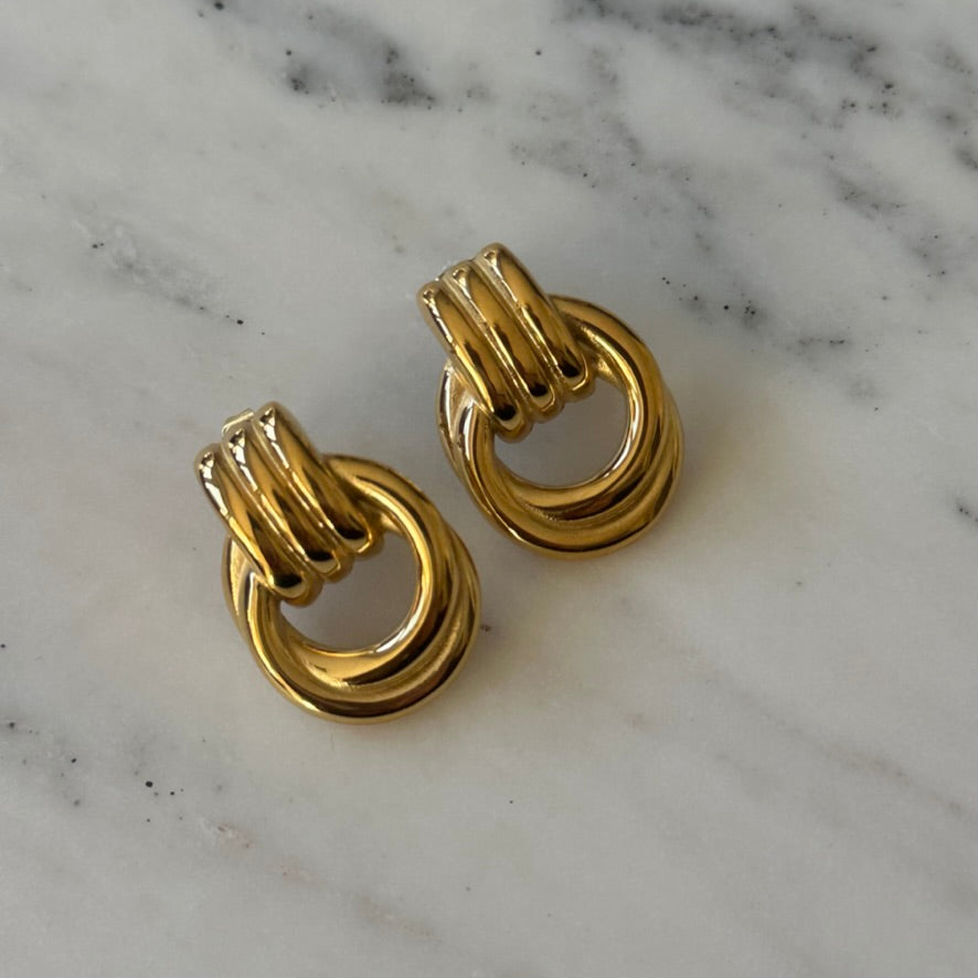 double knot earrings