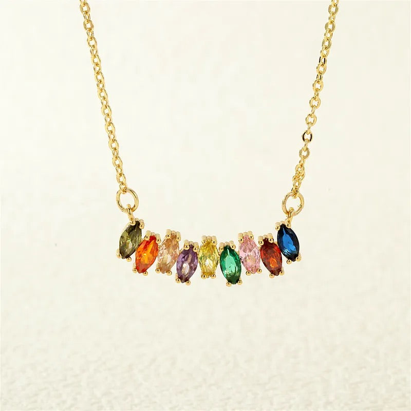 Diamond cluster necklace