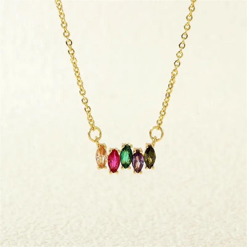 Diamond cluster necklace