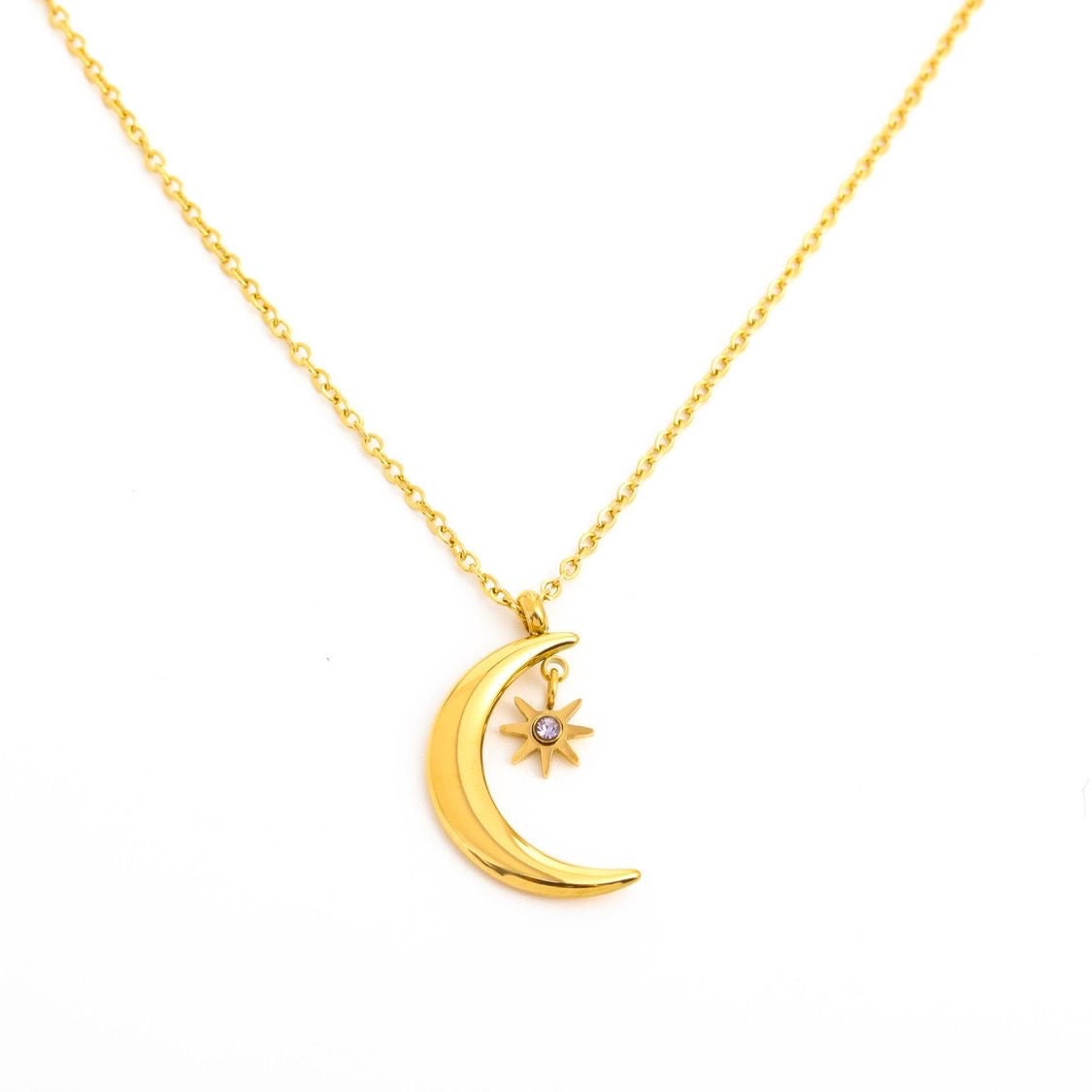 moon birthstone necklace