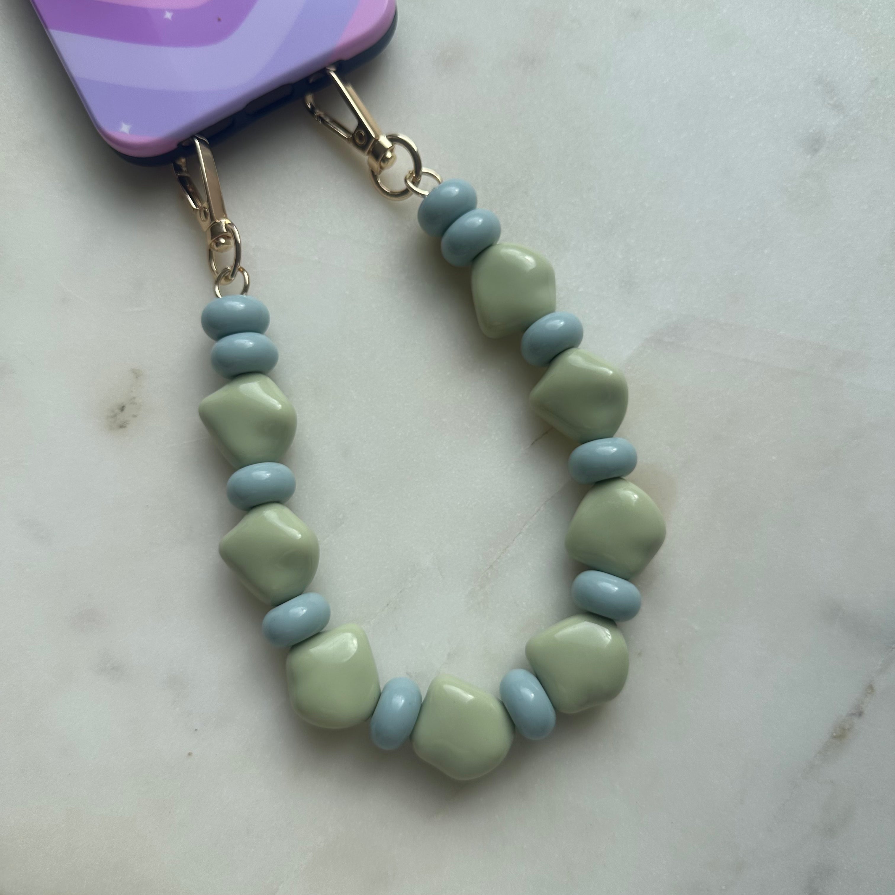 Blueberry Matcha Phone Strap