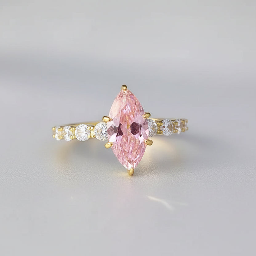 Pink Marquise Ring