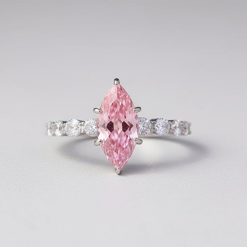 Pink Marquise Ring