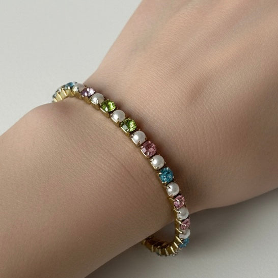 Pearl Girl Tennis Bracelet