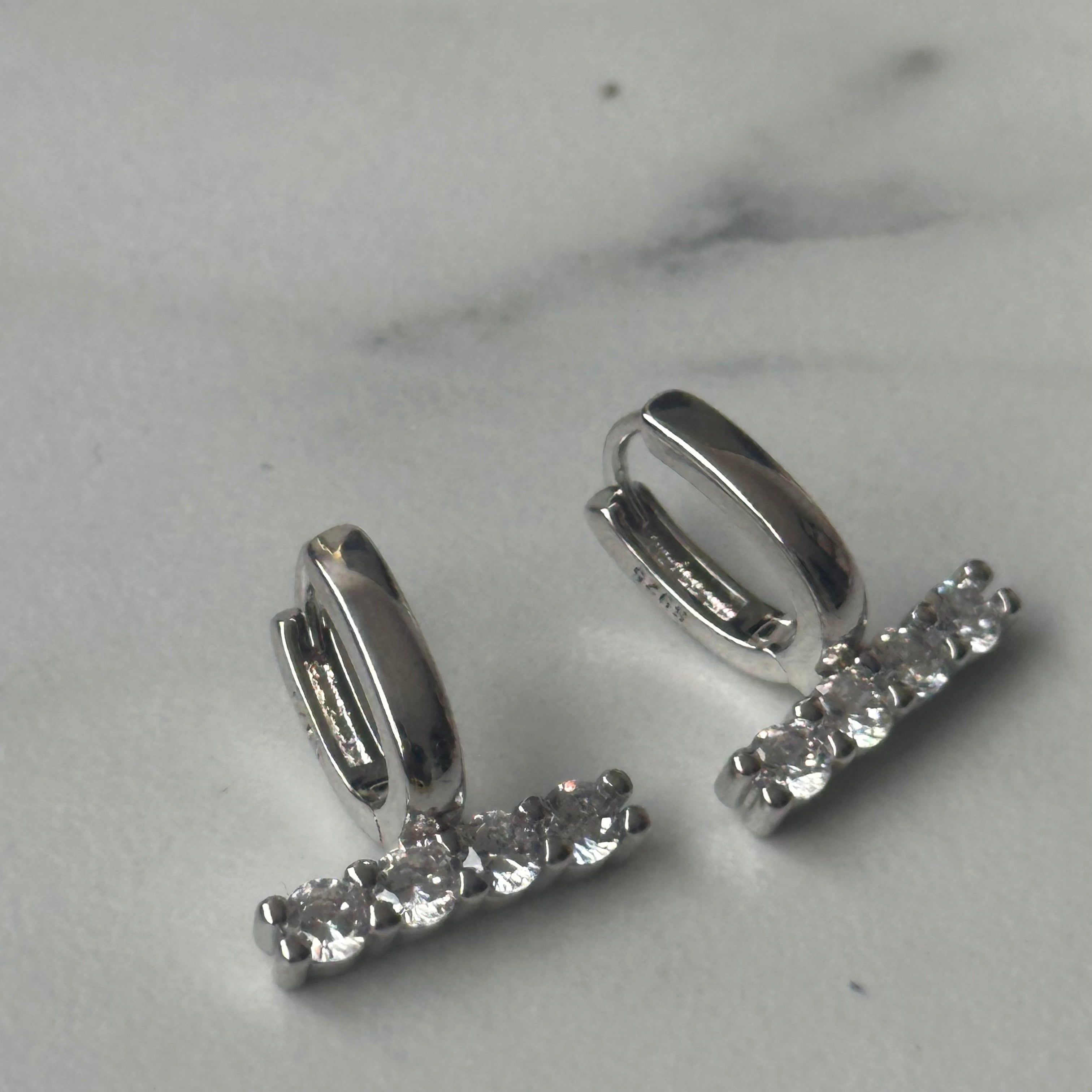 diamante stack ear huggies