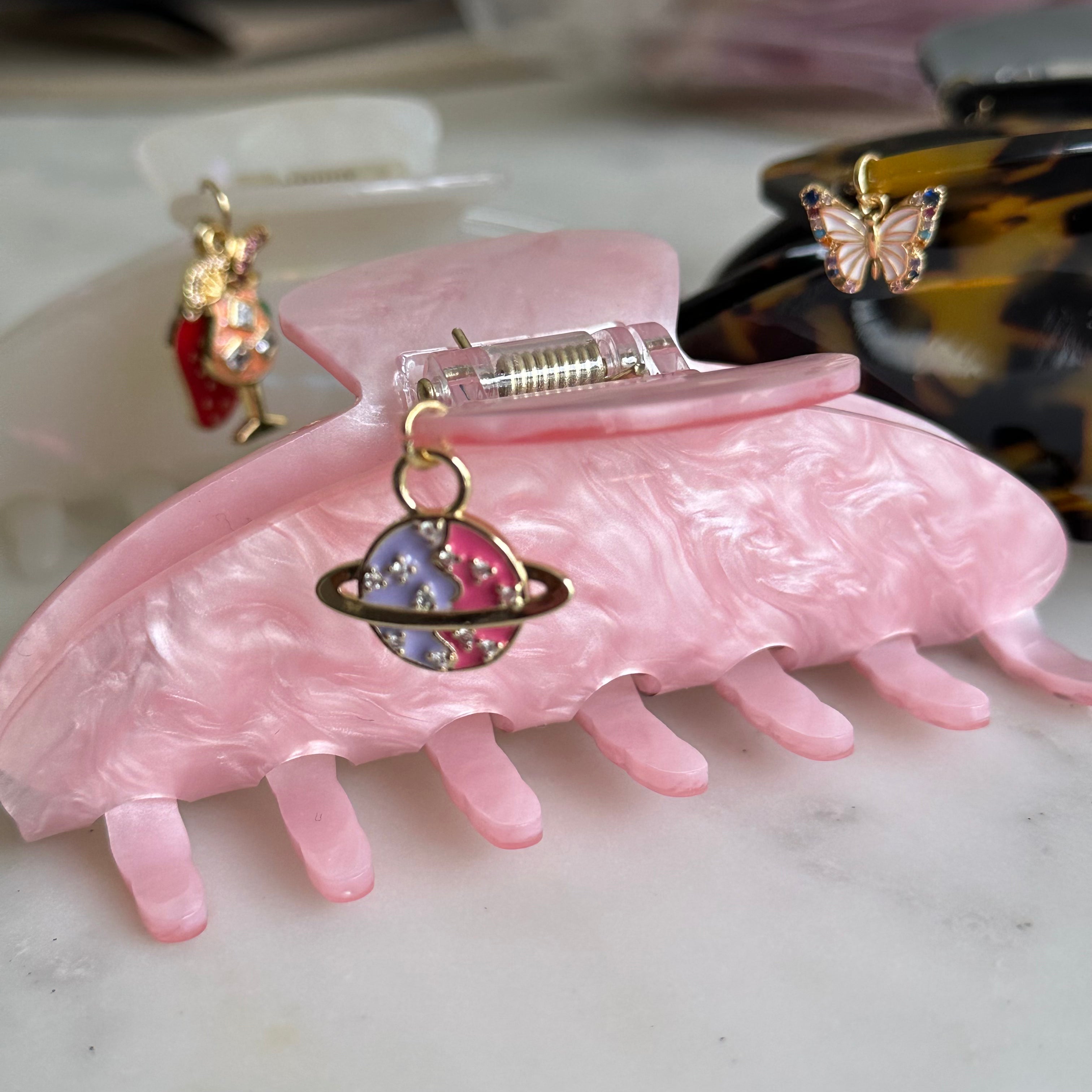 Custom Charm Hair Claw Clip