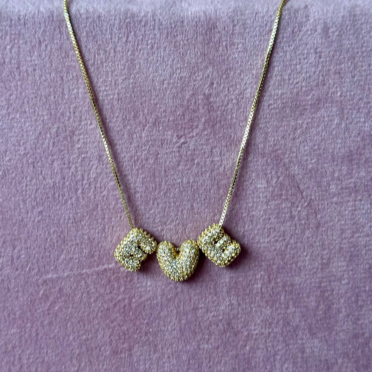 Mini balloon letter necklace