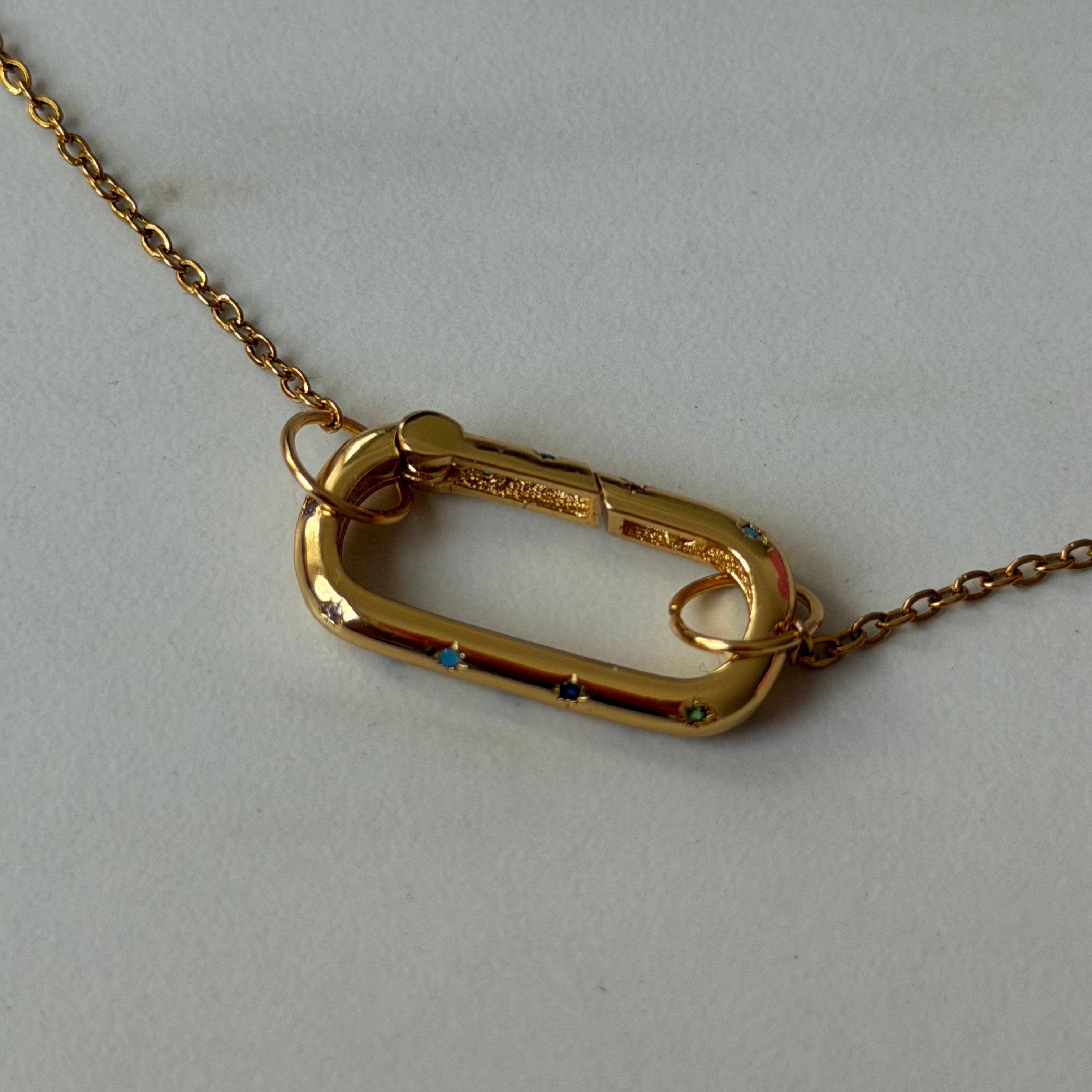 Carabiner Charm Necklace
