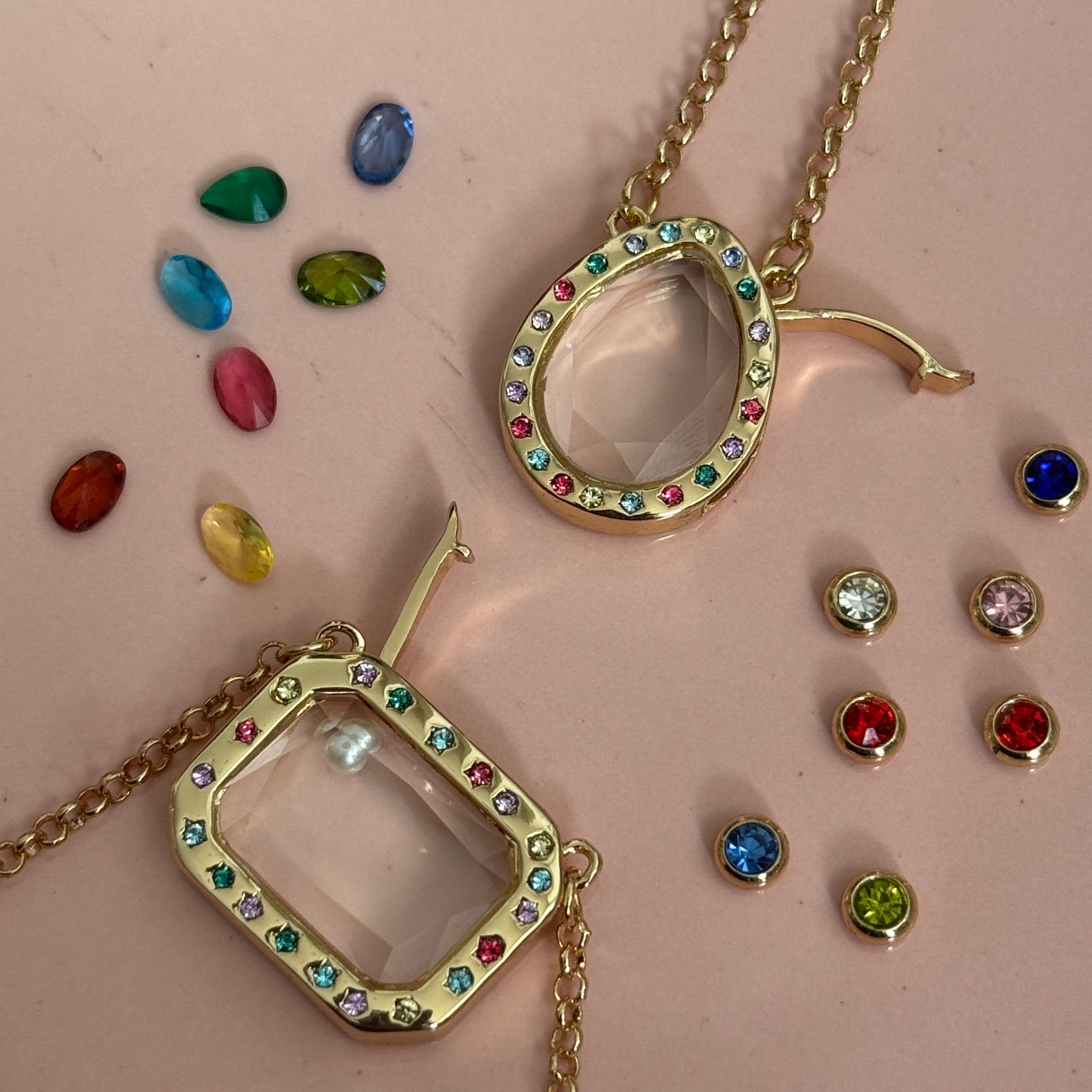 Floating Birthstone Necklace