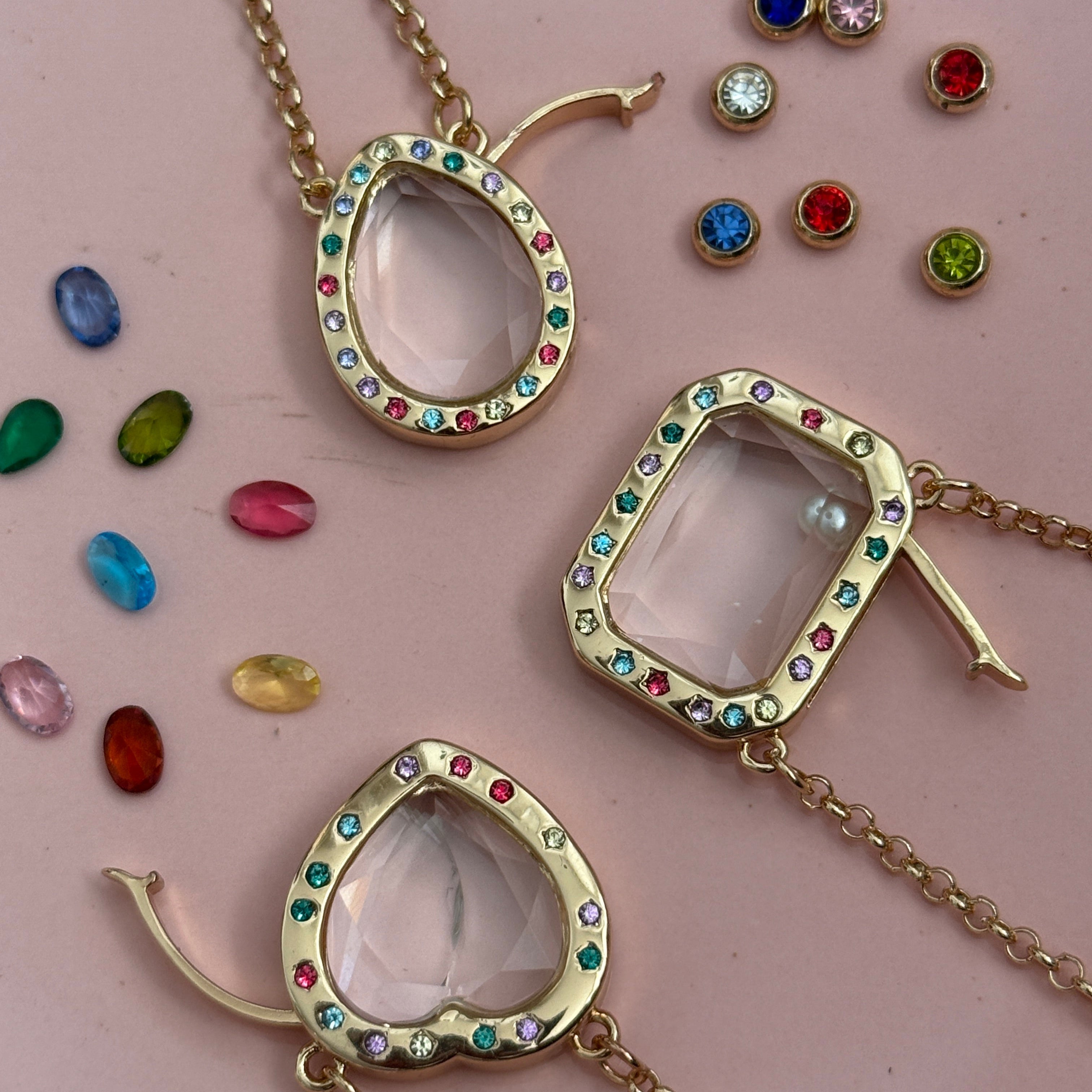 Floating Birthstone Necklace