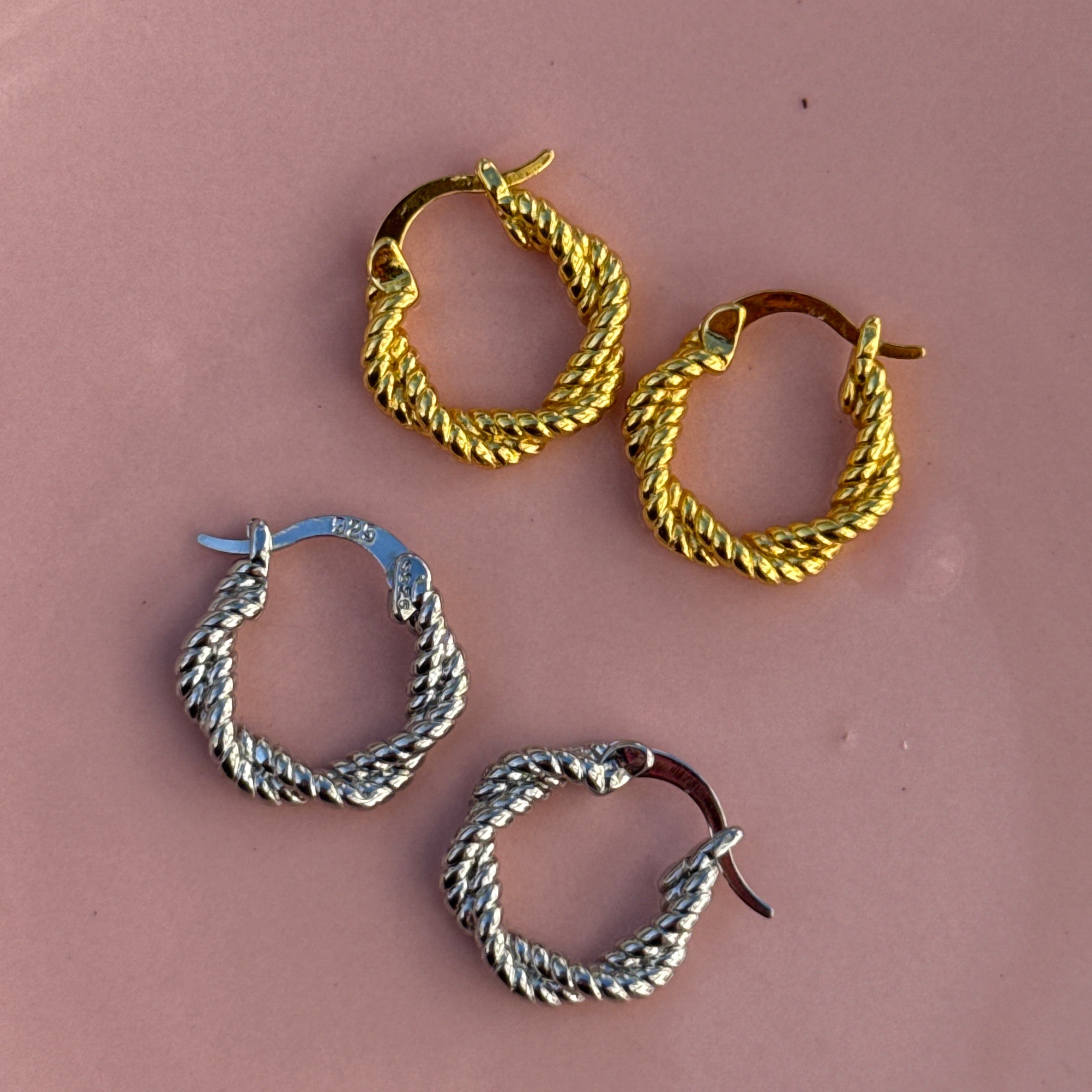 Twisted Hoop Earrings