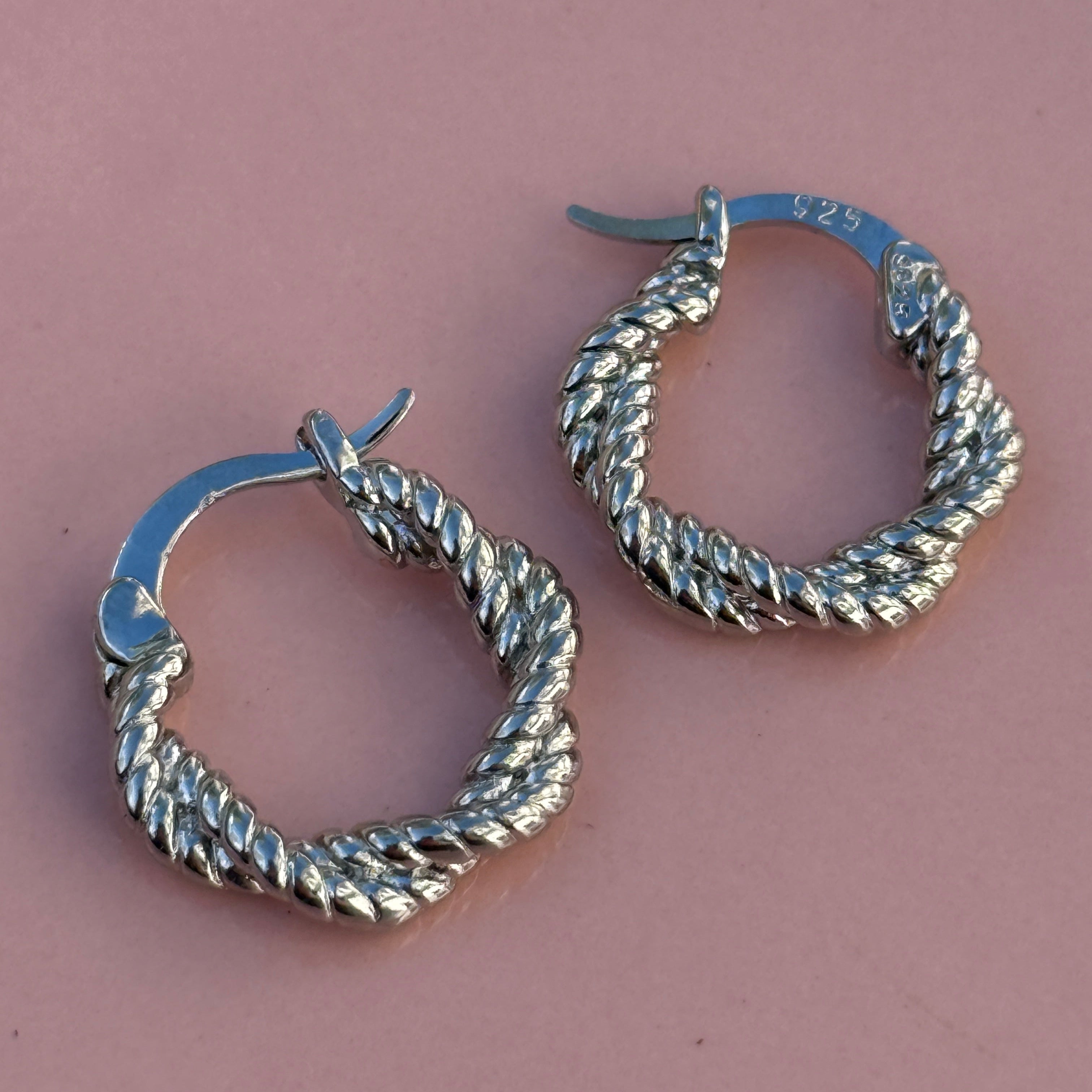 Twisted Hoop Earrings