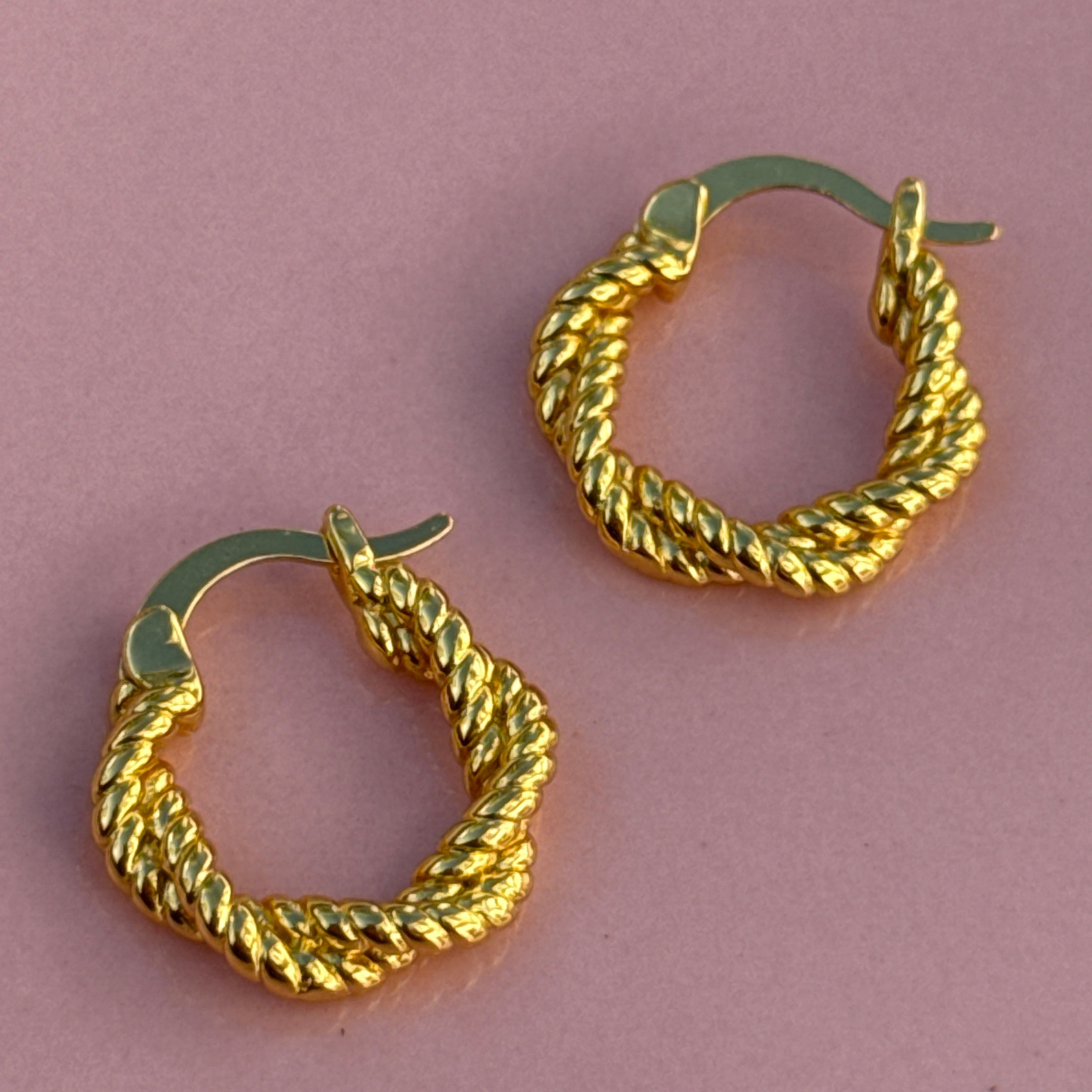 Twisted Hoop Earrings