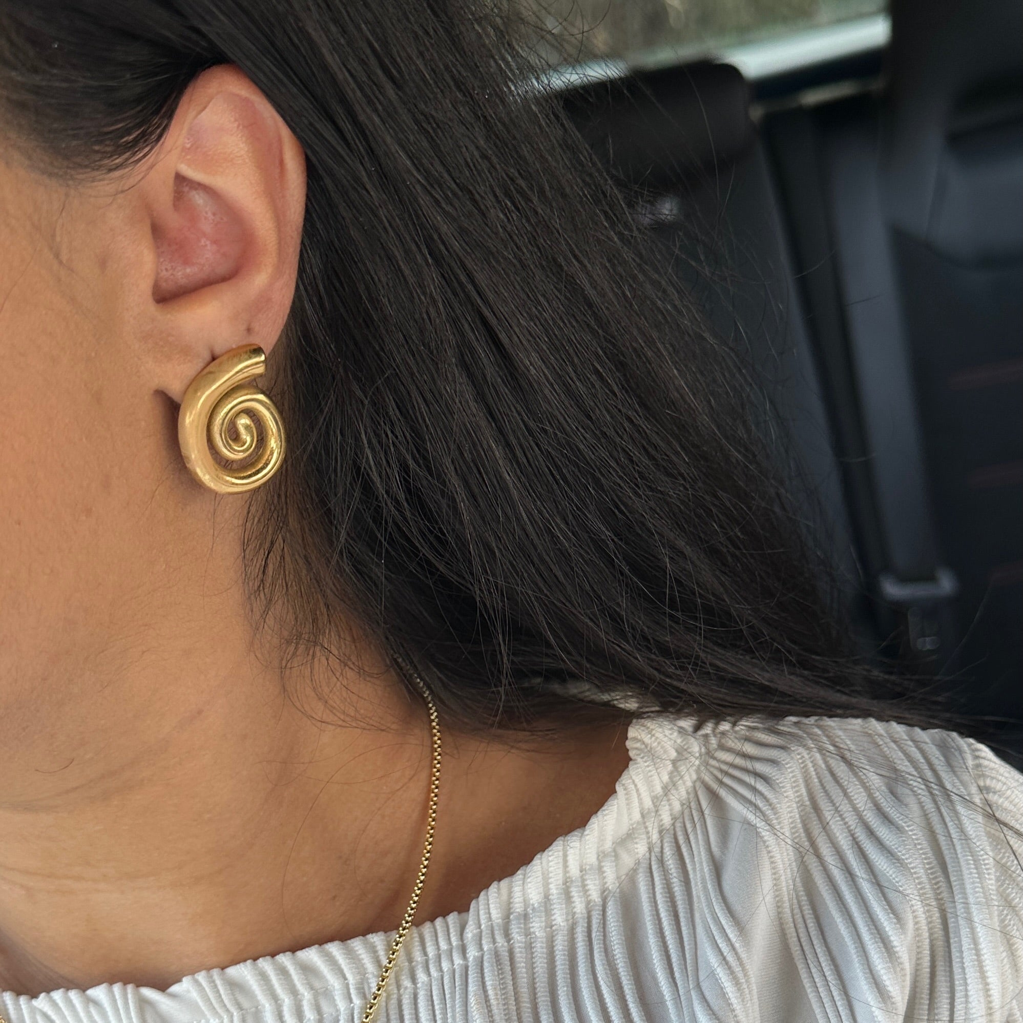 swirl earrings