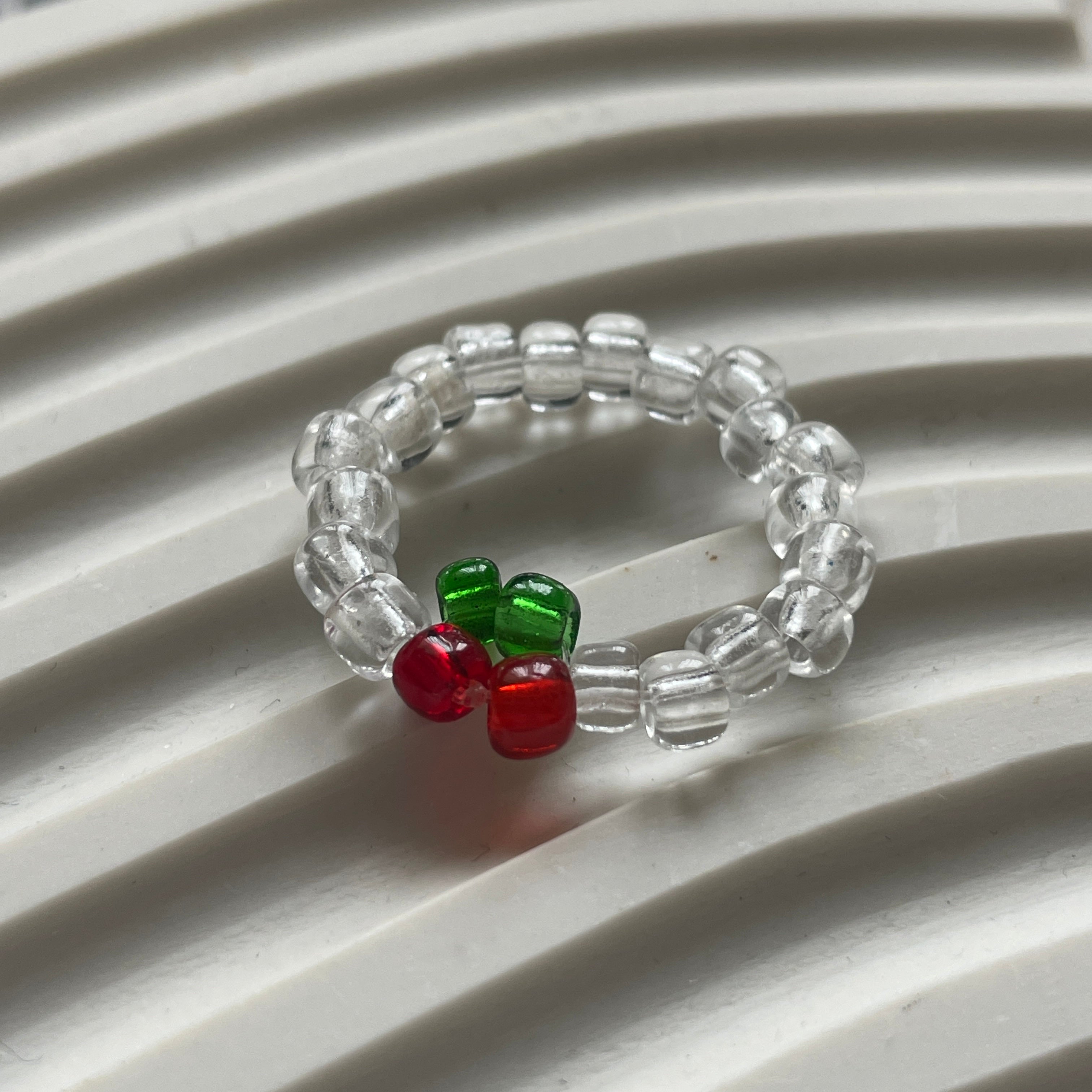cherry bead ring