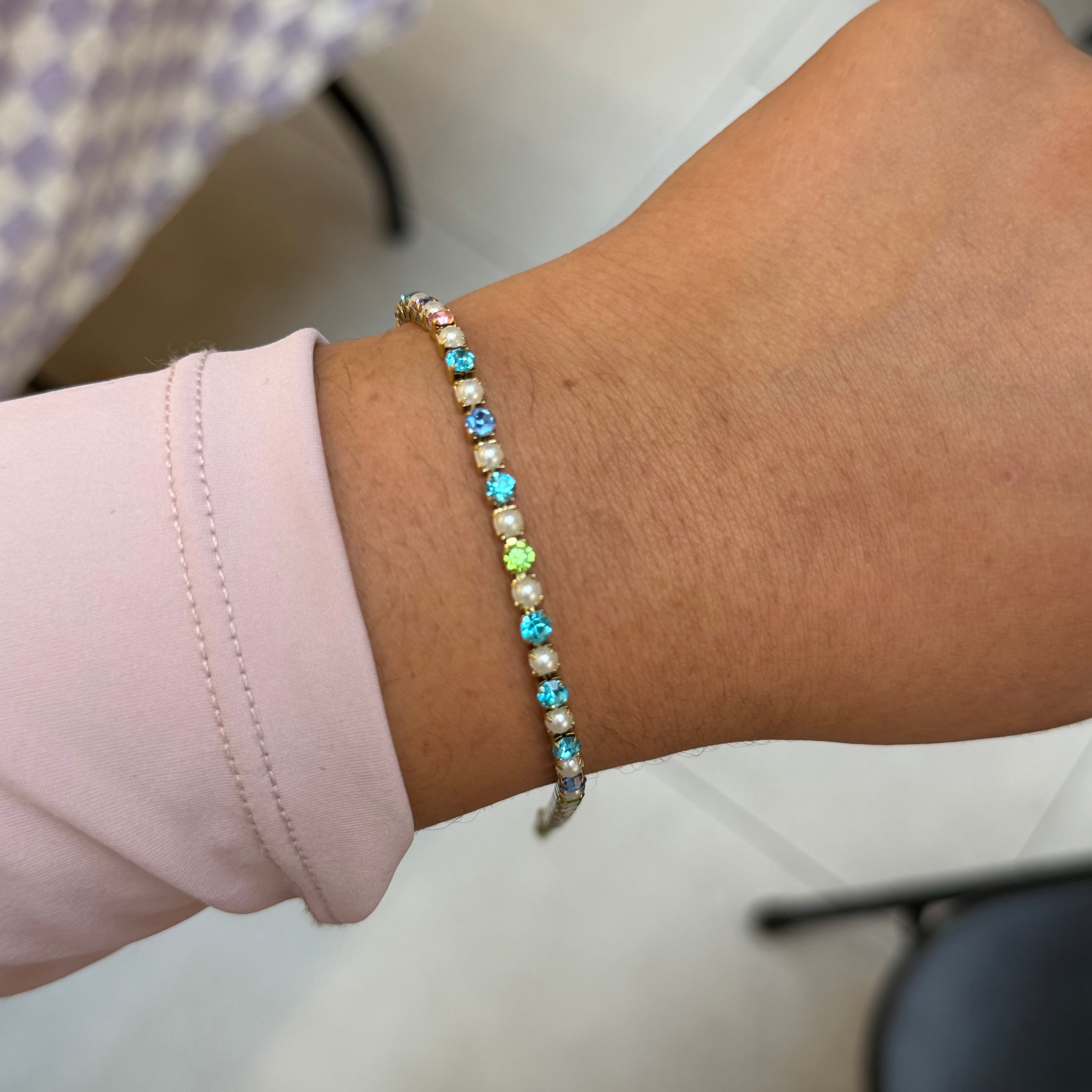 Pearl Girl Tennis Bracelet