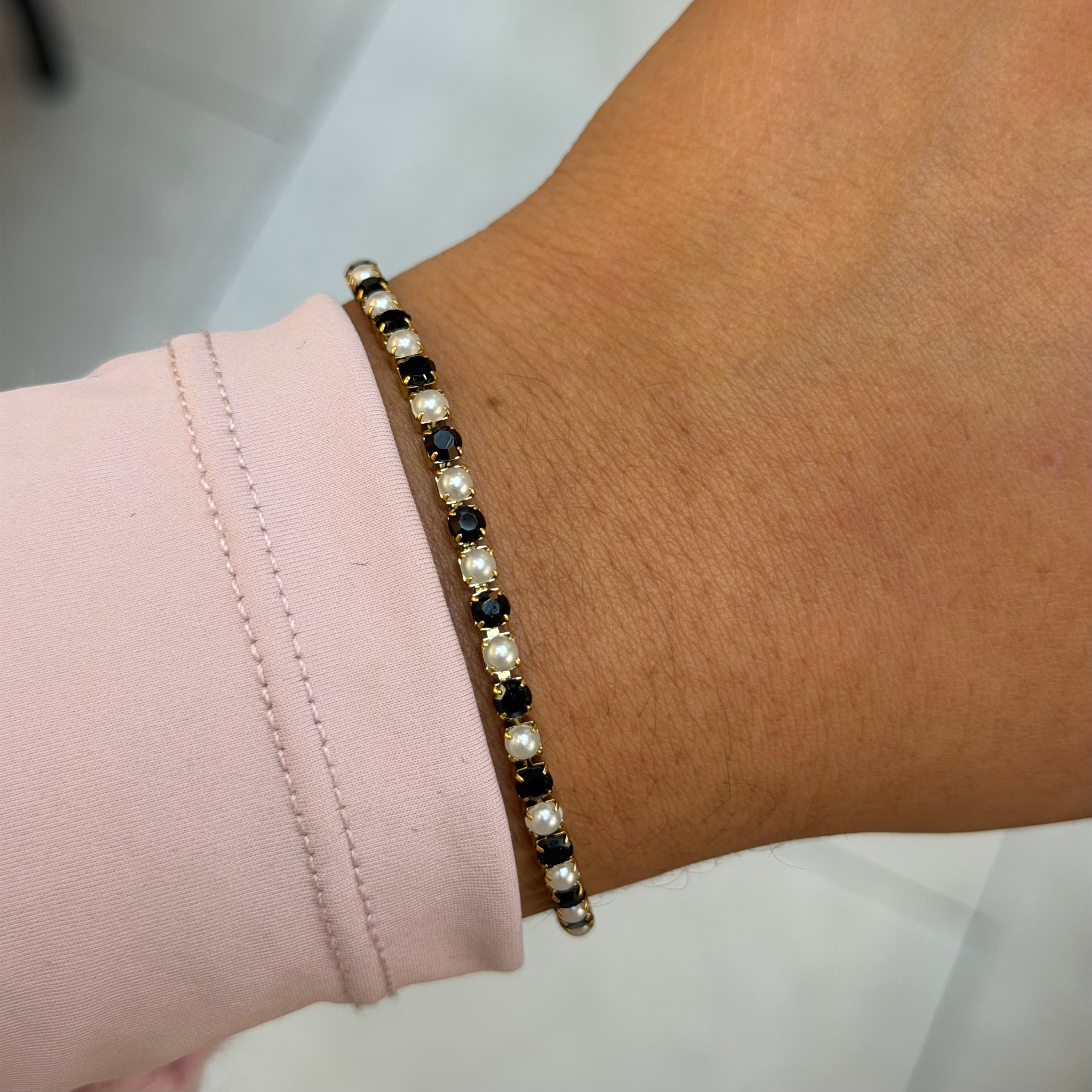 Pearl Girl Tennis Bracelet