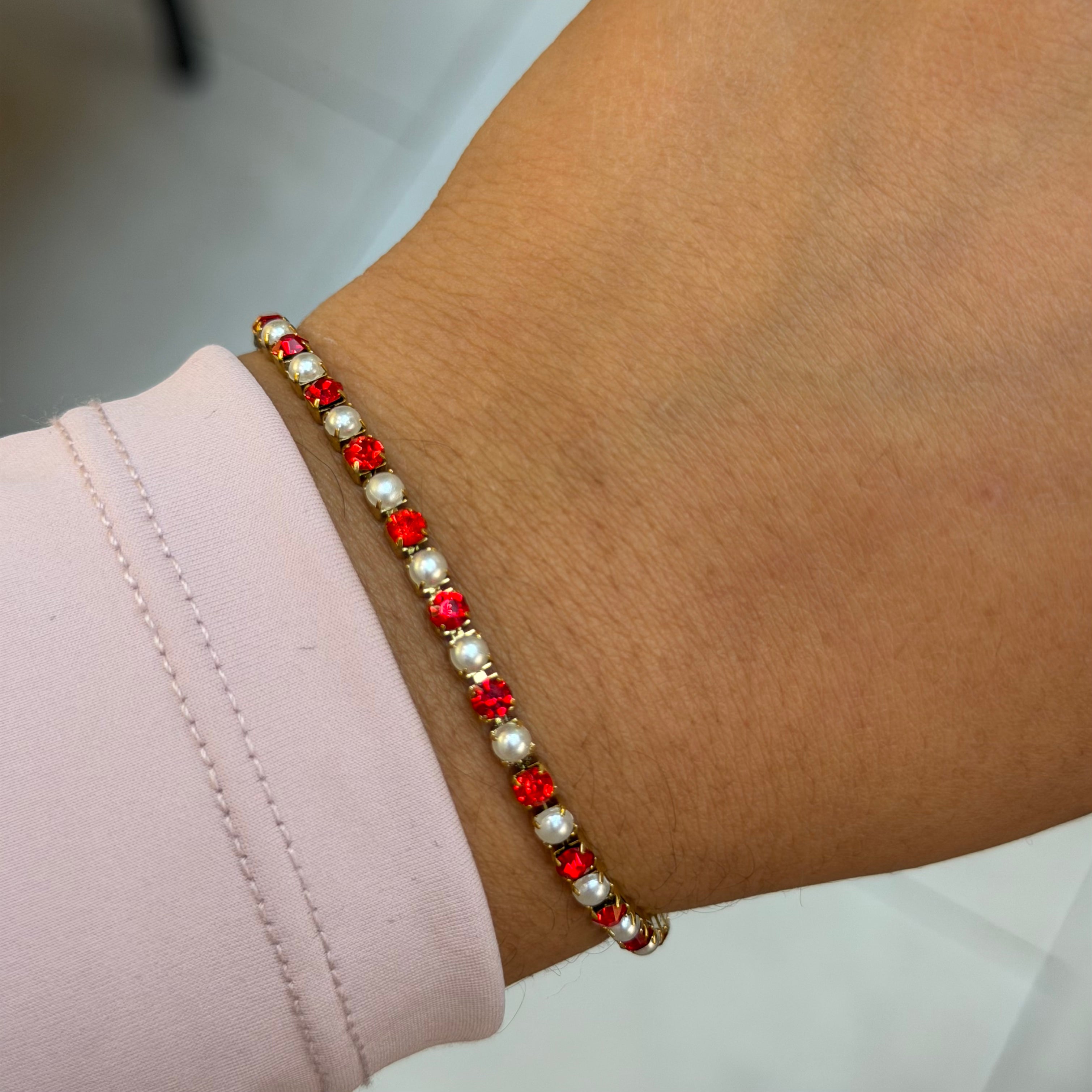 Pearl Girl Tennis Bracelet