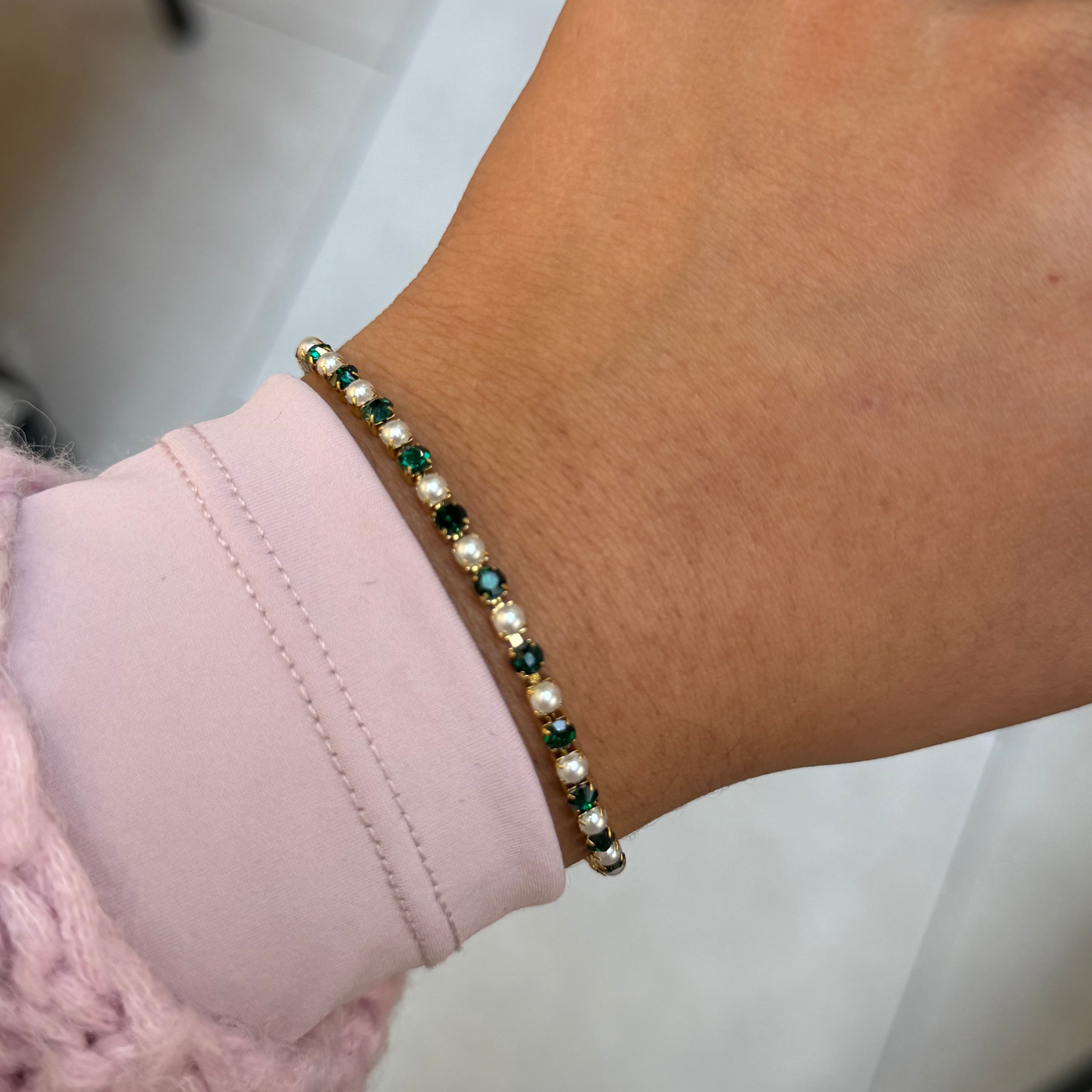 Pearl Girl Tennis Bracelet