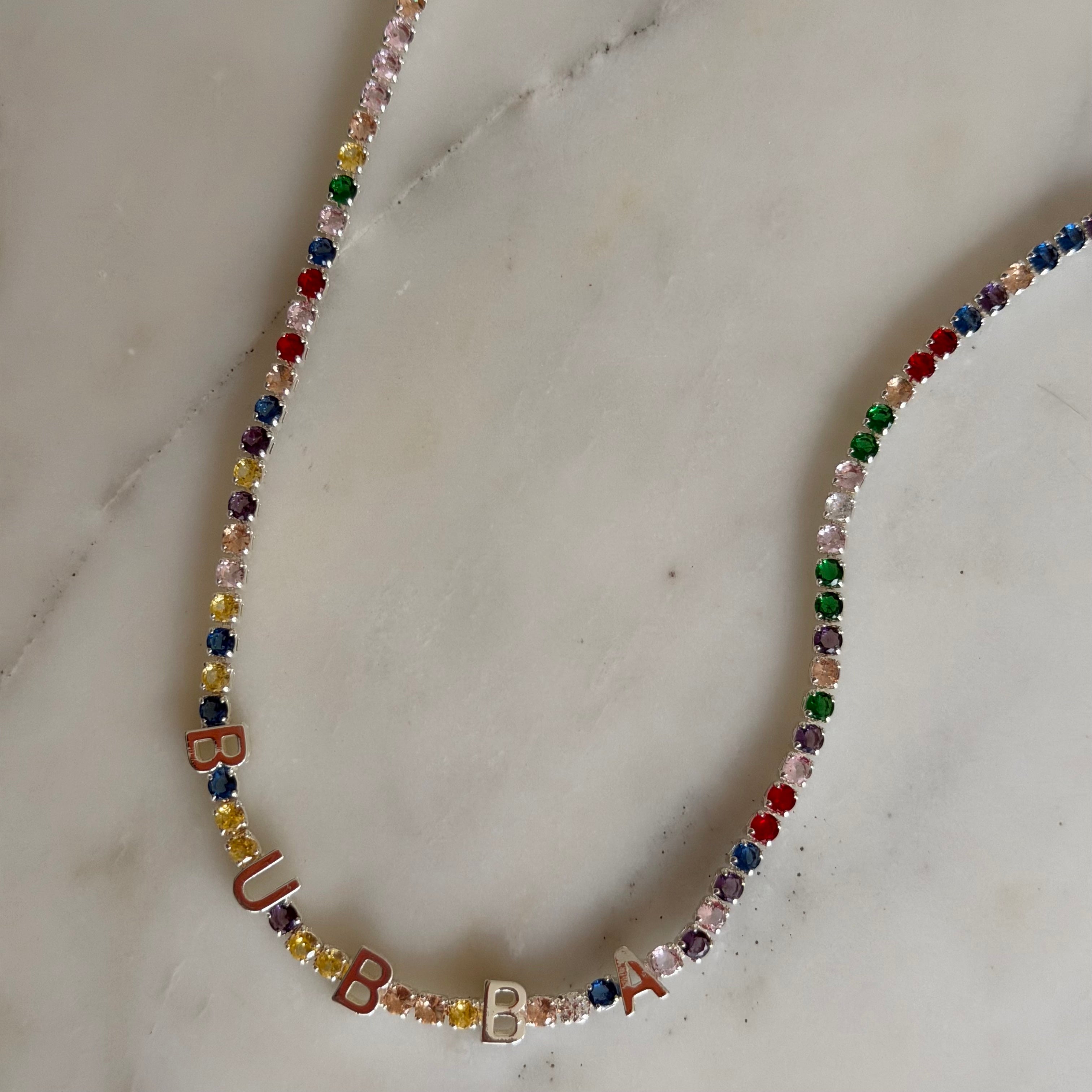 Custom Name Tennis Necklace