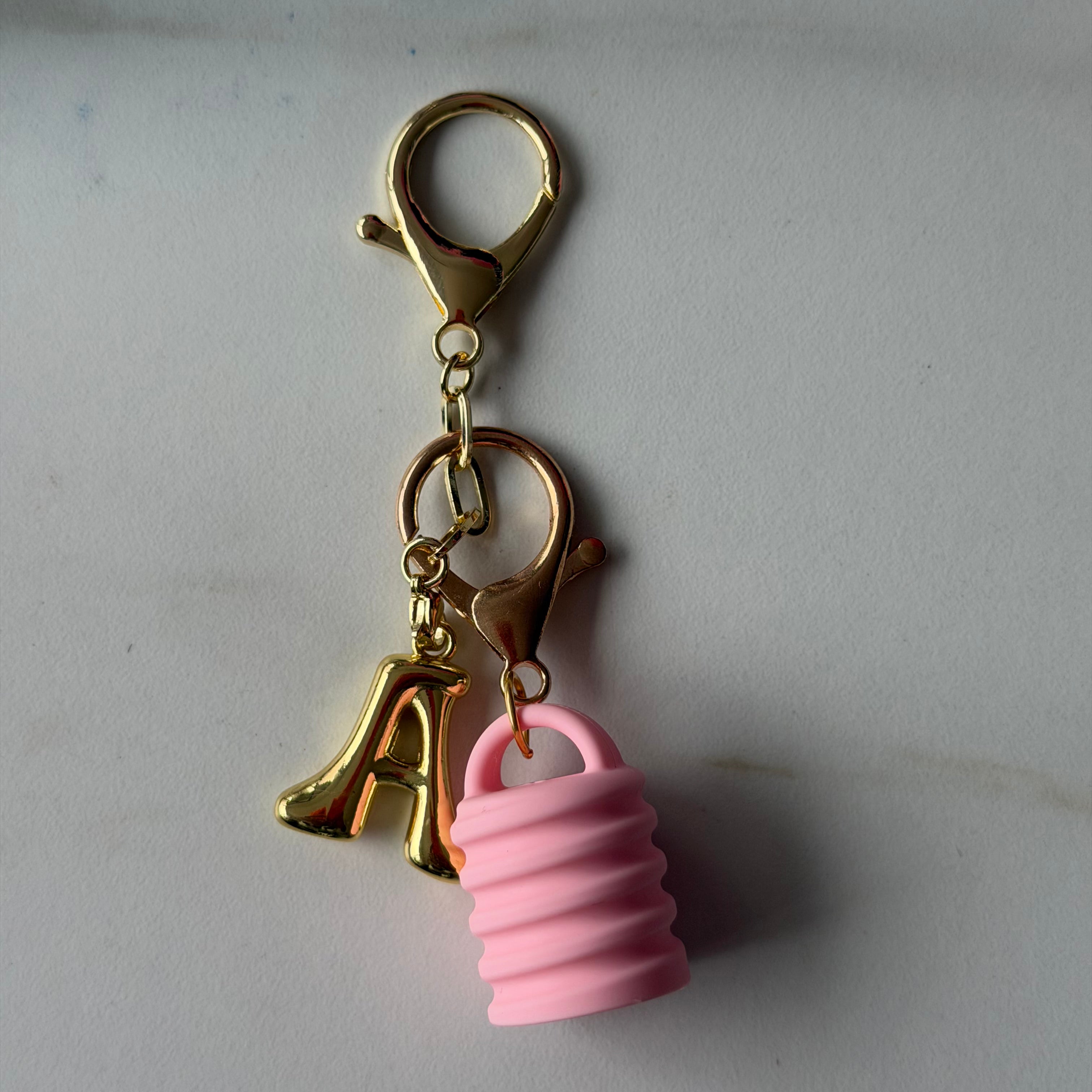 Bubble Letter Bag Charm