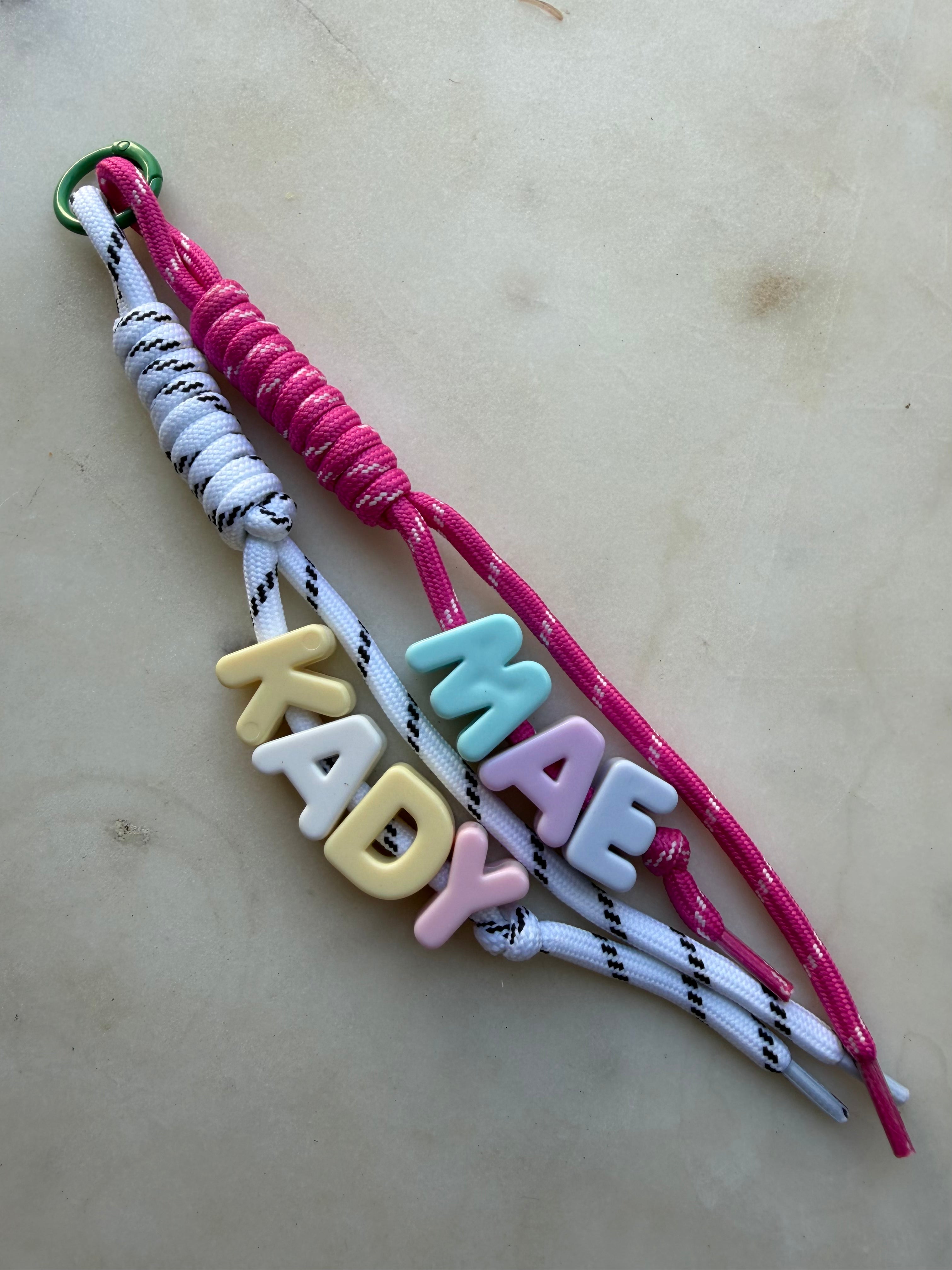 Personalised Letter Bag Charm