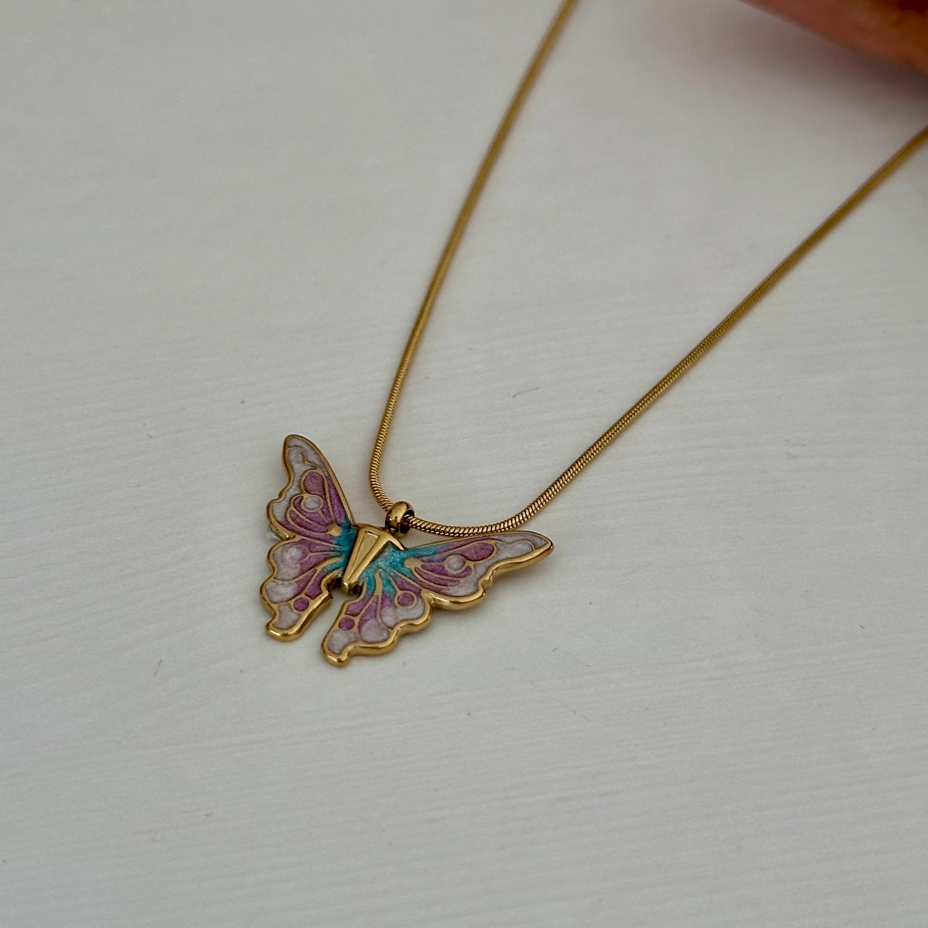 butterfly fairy necklace