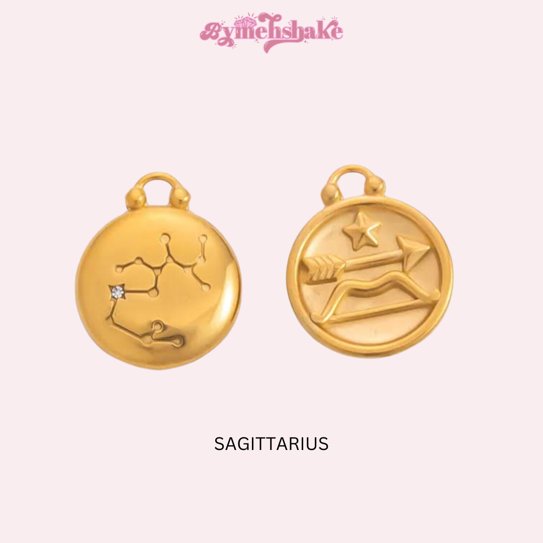 Double Sided Star Sign Constellation necklace