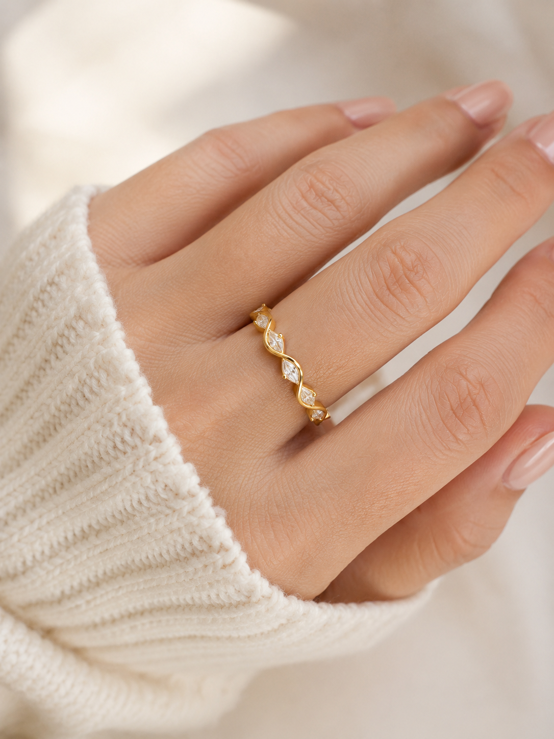Celeste Wave Ring