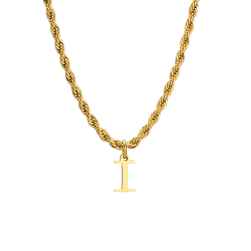 Letter Rope Necklace