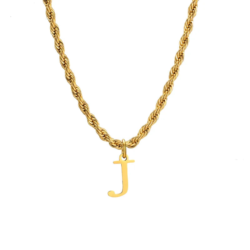Letter Rope Necklace