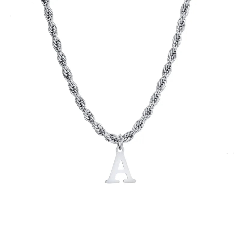 Letter Rope Necklace