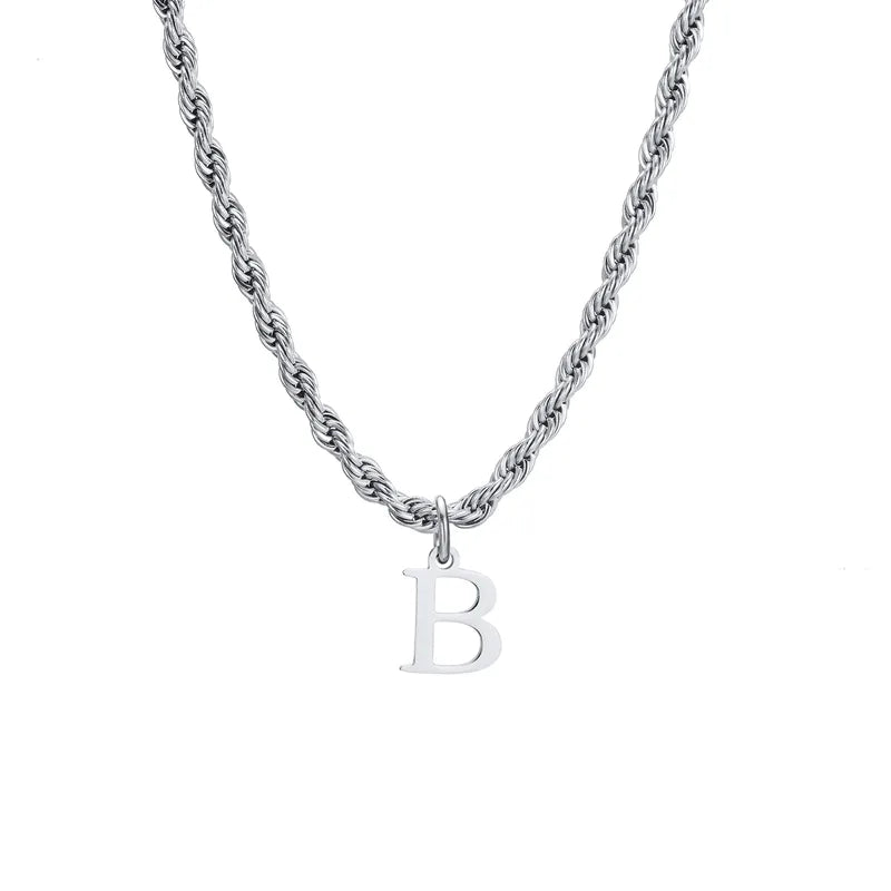 Letter Rope Necklace