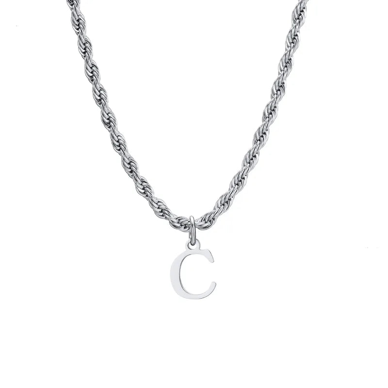 Letter Rope Necklace