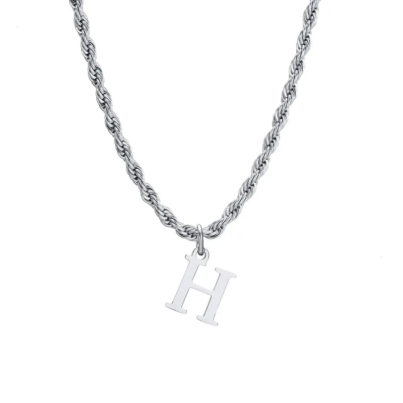 Letter Rope Necklace