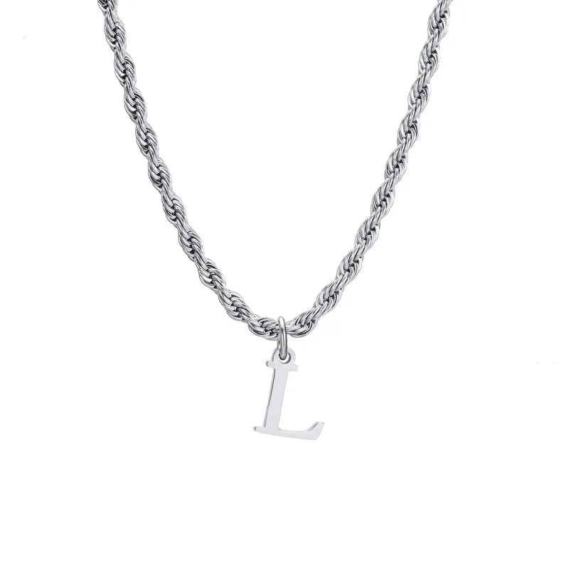 Letter Rope Necklace