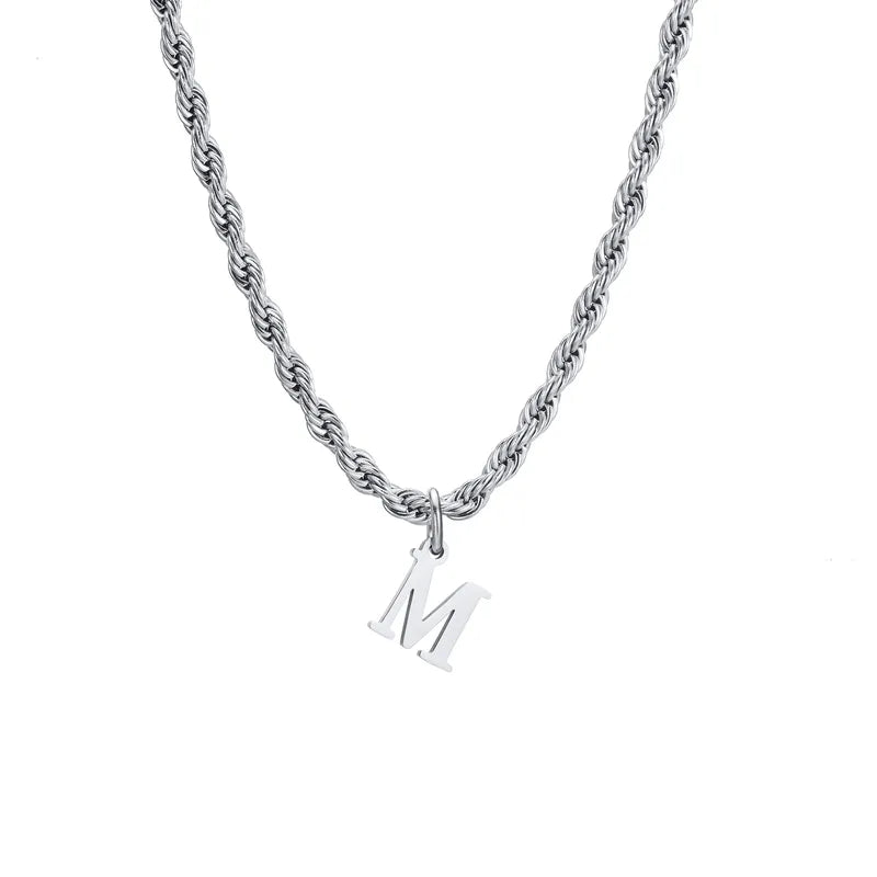 Letter Rope Necklace