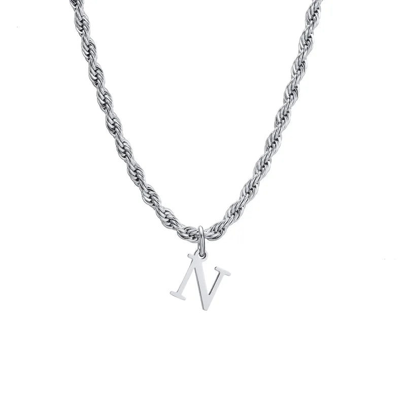 Letter Rope Necklace