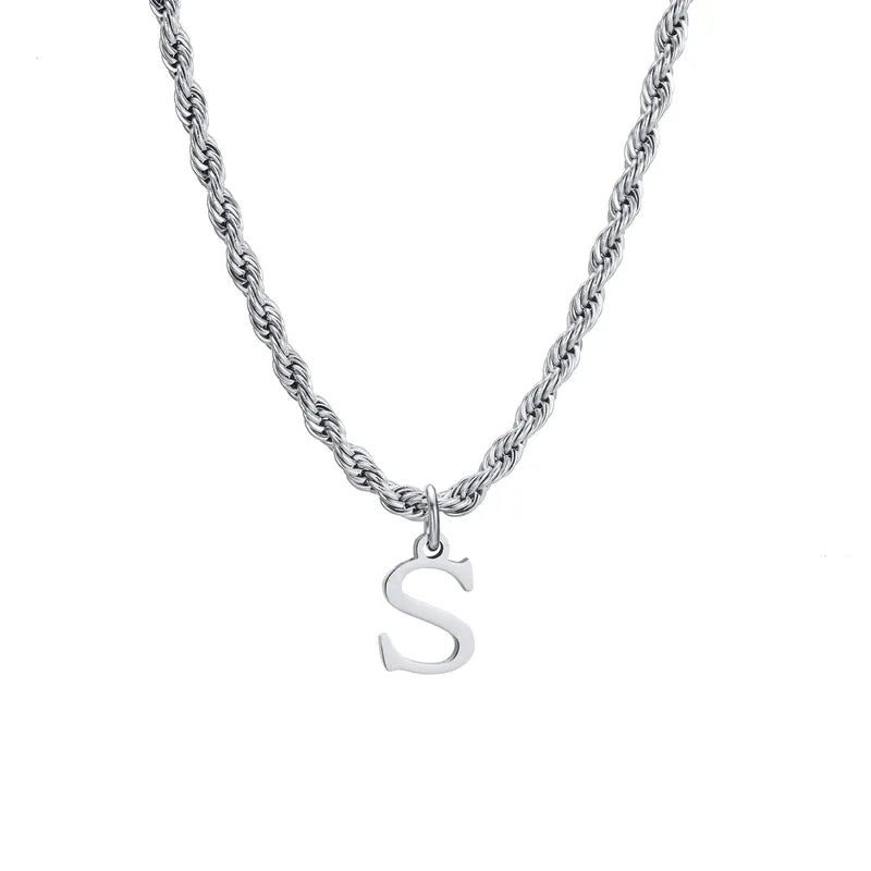 Letter Rope Necklace