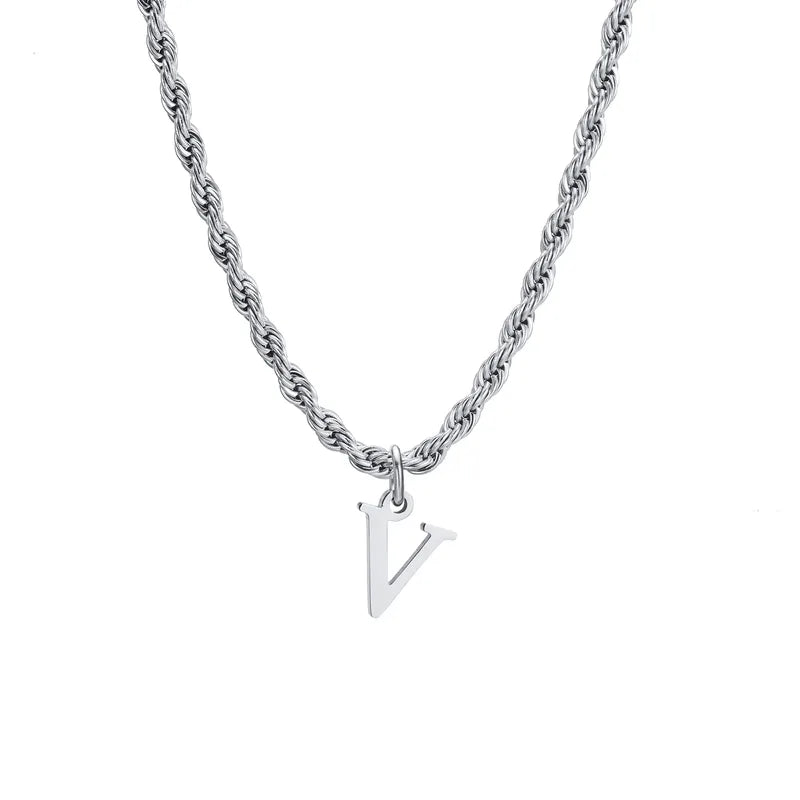 Letter Rope Necklace