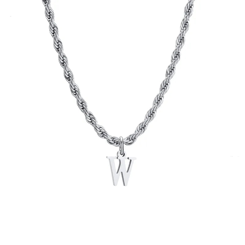 Letter Rope Necklace