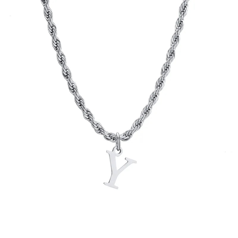 Letter Rope Necklace
