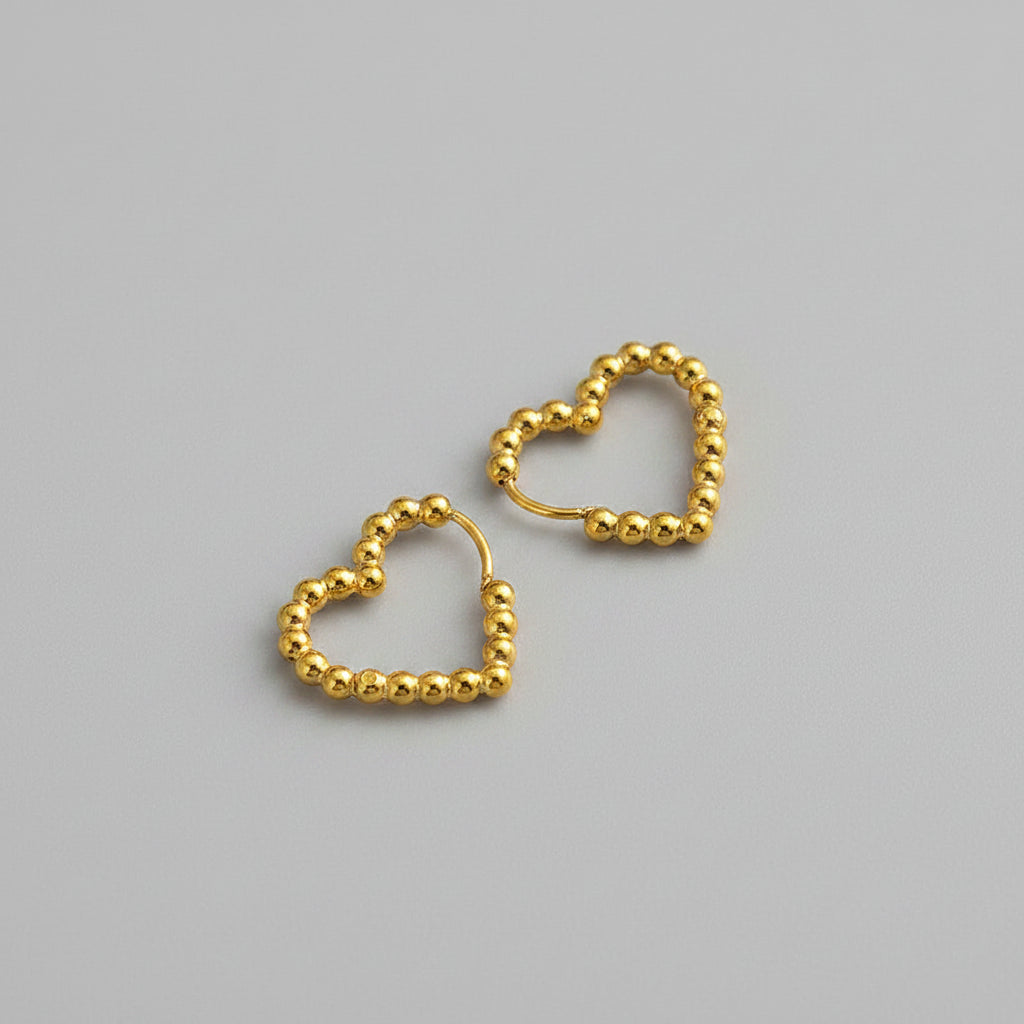 Heart Hoop Earrings