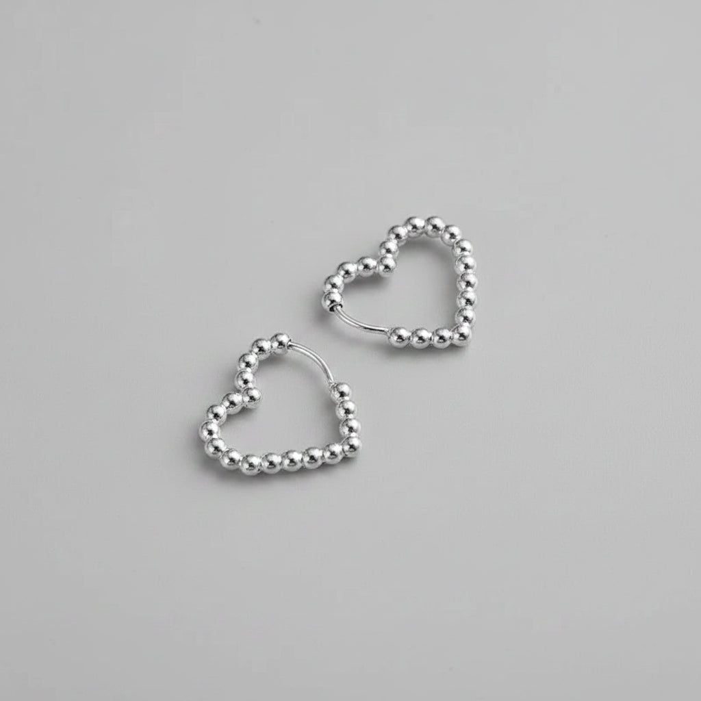Heart Hoop Earrings