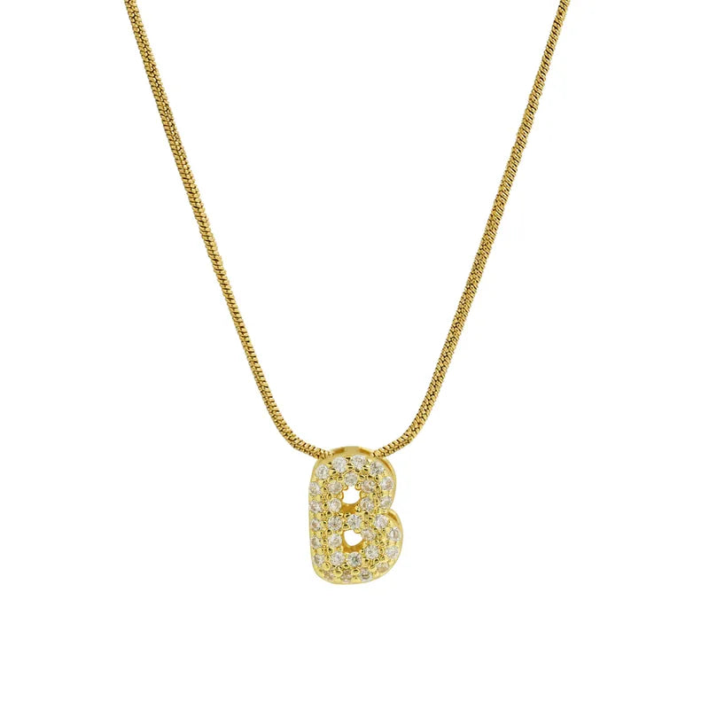 Sparkly Letter Necklace
