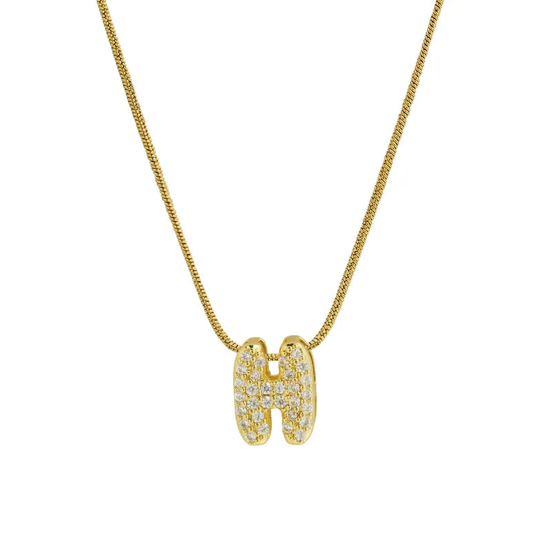 Sparkly Letter Necklace