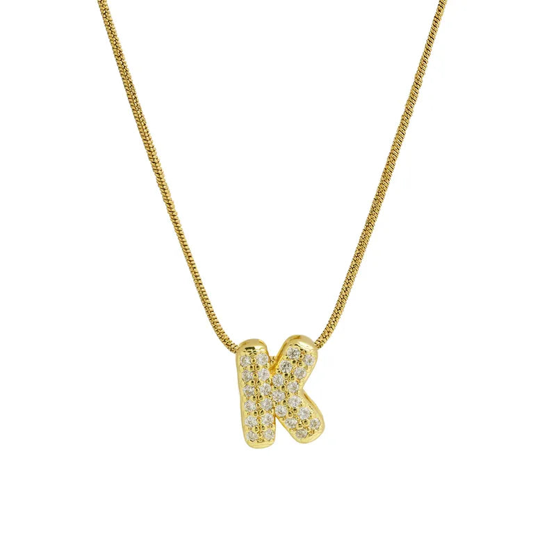 Sparkly Letter Necklace